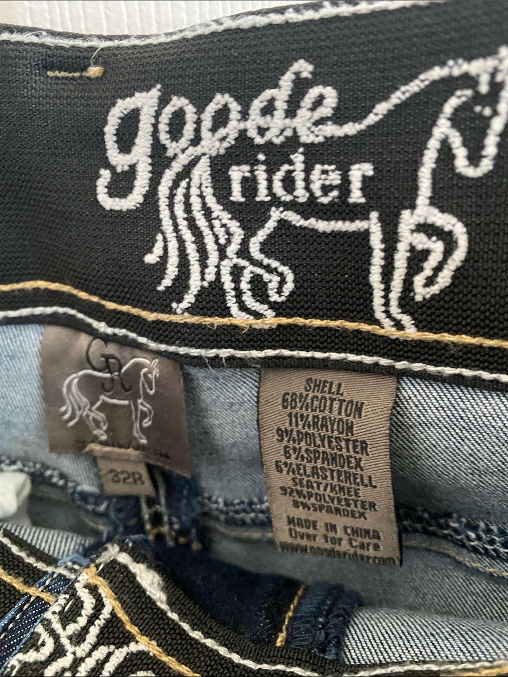 Women’s Dark Blue Riding Jeans - Picture 4 of 8